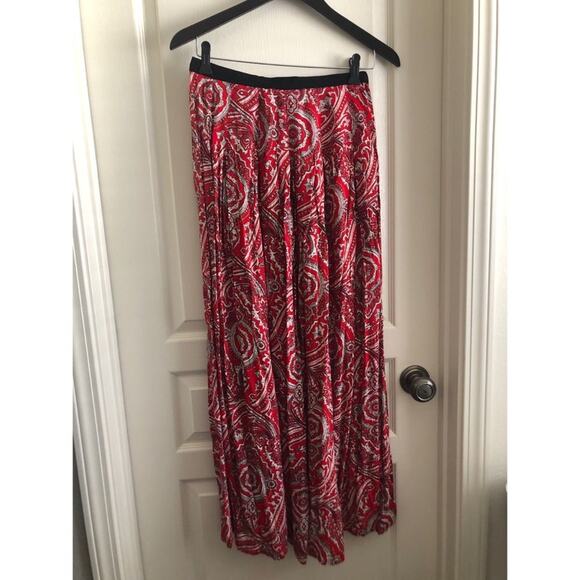 UO Staring At Stars Palazzo Wide Leg Pants paisley - Picture 3 of 8